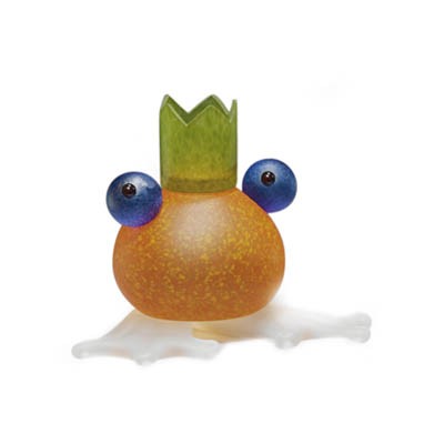 Borowski Frosch (frog) Candle Holder, Orange (24-01-59)