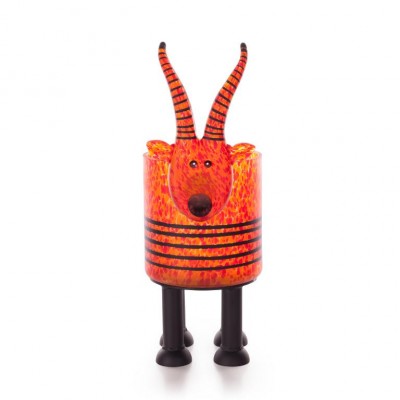 Borowski Antelope Vase, Red/Orange (24-04-45)