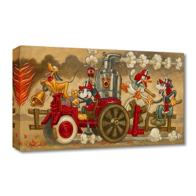 Treasures on Canvas: Mickey's Fire Brigade by Tim Rogerson