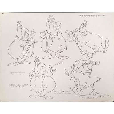 Disney Publication Model Sheet: The Walrus III