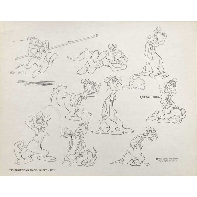 Disney Publication Model Sheet: The Dragon II (Winnie the Pooh)