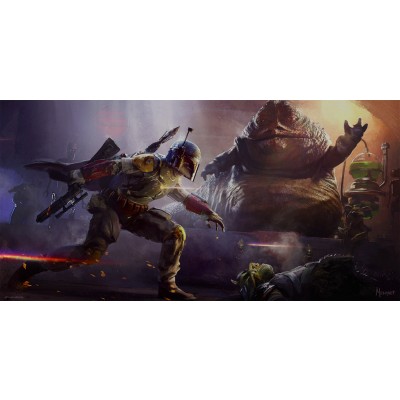 Jabba's Bounty Hunter by Saby Menyhei (Giclee)
