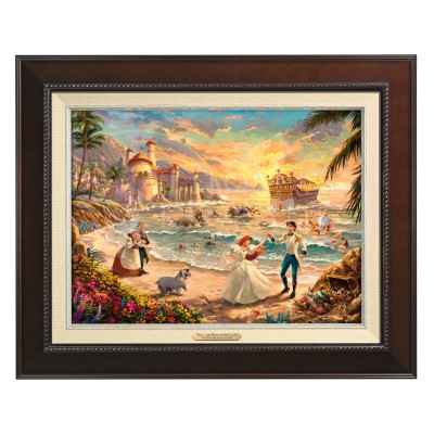 Kinkade Disney Canvas Classics: The Little Mermaid Celebration of Love