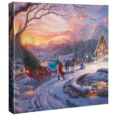 Kinkade Disney Minis: Cinderella Bringing Home The Tree