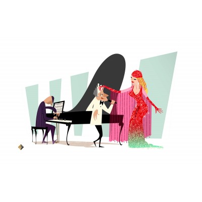 Tony & Gaga by Alan Bodner