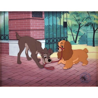 Lady and Tramp with Leash and Muzzle (Sequence 5, Scene 48)