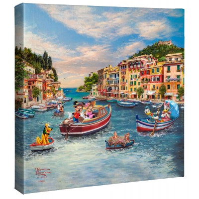 Kinkade Disney Minis: Mickey and Minnie in Italy