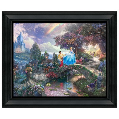 Thomas Kinkade Brushstroke Vignette: Cinderella Wishes Upon a Dream