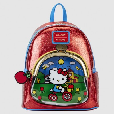 Loungefly Sanrio Hello Kitty 50th Anniversary Coin Bag Metallic Mini Backpack (SANBK0522)