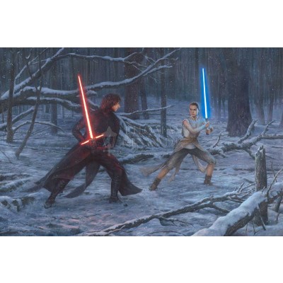 The Duel: Rey vs. Ren by Thomas Kinkade Studios