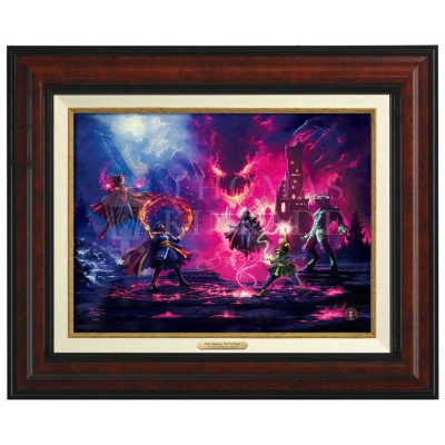 Kinkade Canvas Classics: Doctor Strange vs. The Dark Despot (Classic Burl Frame)