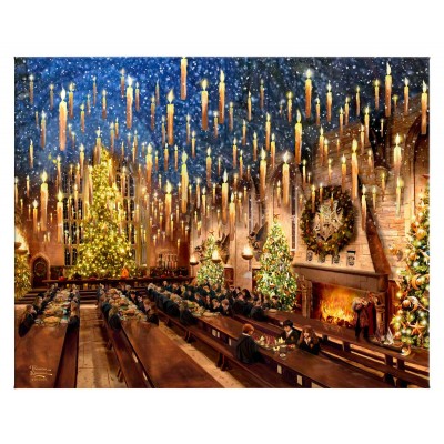 Kinkade 24" x 30" Gallery Wrapped Canvas: Harry Potter Great Hall