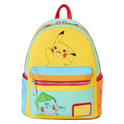 Loungefly Pokémon Color Block Starters Mini Backpack