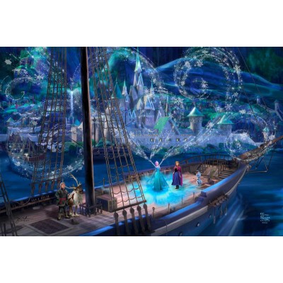 Disney Frozen Love and Magic by Thomas Kinkade Studios