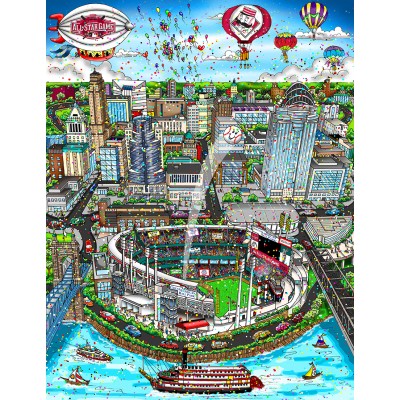 2015 MLB All-Star Game: Cincinati by Charles Fazzino