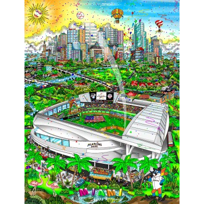 2017 MLB All-Star Game: Miami by Charles Fazzino