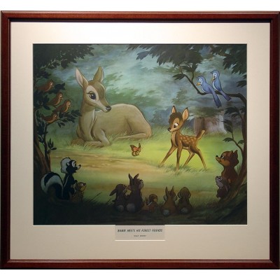 Bambi Meets His Forest Friends 18"x15"