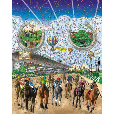 The 2005 Belmont Stakes by Charles Fazzino