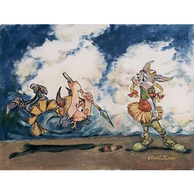 Spear and Magic Helmet by Chuck Jones