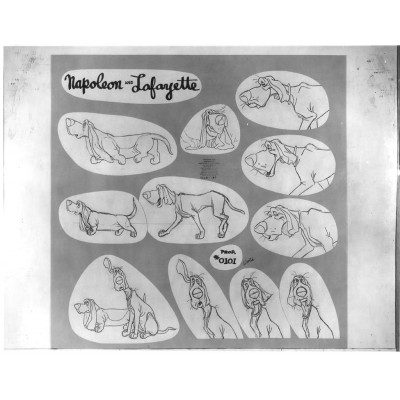 Aristocats Photostat Model Sheet: Lafayette (8012)