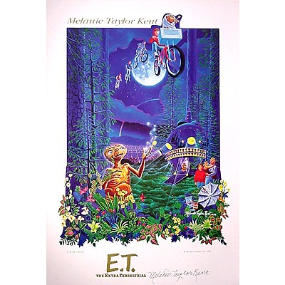 E.T. Poster Hand-Signed by Melanie Taylor Kent