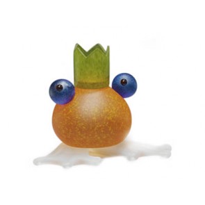 Borowski Frosch (frog) Candle Holder, Orange (24-01-59)