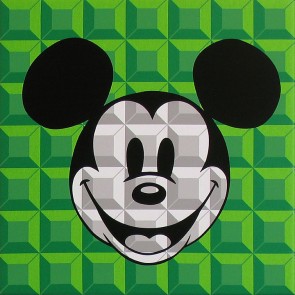 8-Bit Block Mickey: Green