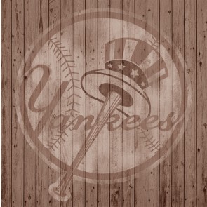 New York Yankees Baseball Logo (Brown) By Mike Kupka