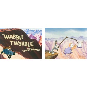 Wabbit Twouble diptych by Bob Clampett