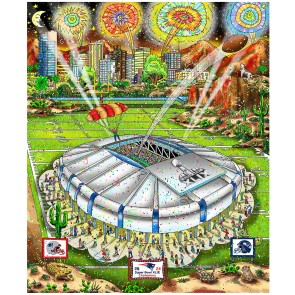 Super Bowl XLIX: Phoenix by Charles Fazzino