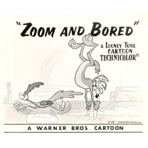 Zoom and Bored Lobby Card by Chuck Jones