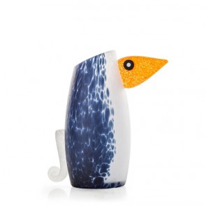 Borowski Pingu Vase, Blue/White, Small (24-04-40)