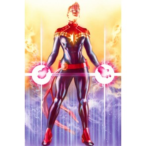 Mighty Captain Marvel Lithograph by Alex Ross