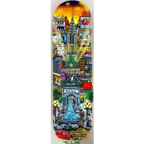 Skateboard Deck: Misty Memories of Manhattan by Charles Fazzino