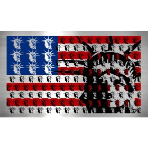 Untitled Liberty Flag by Heather Fazzino