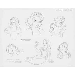 Disney Publication Model Sheet: Snow White (2)