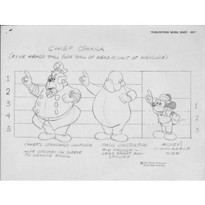 Disney Publication Model Sheet: Chief O'Hara