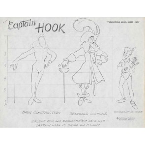 Disney Publication Model Sheet: Captain Hook