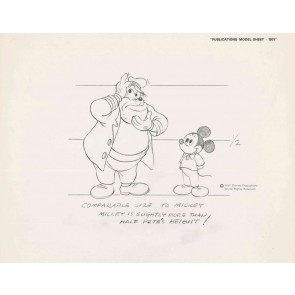 Disney Publication Model Sheet: Peg Leg Pete