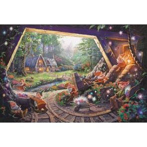 Snow White and the Seven Dwarfs by Thomas Kinkade Studios