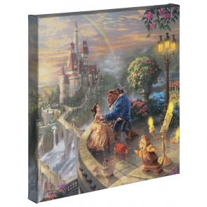 Kinkade Disney Minis: Beauty And The Beast Falling In Love