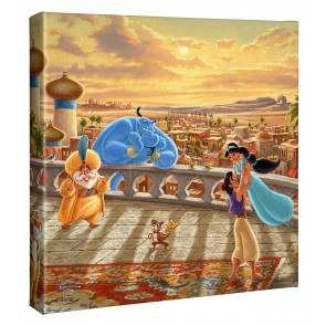 Kinkade Disney Minis: Jasmine Dancing In The Desert Sunset