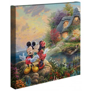 Kinkade Disney Minis: Mickey And Minnie Sweetheart Cove