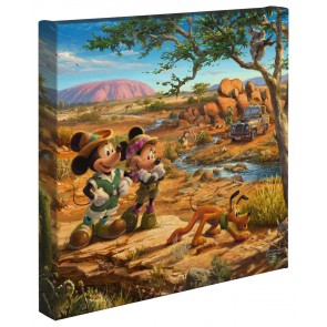 Kinkade Disney Minis: Mickey And Minnie In The Outback
