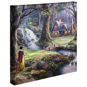 Kinkade Disney Minis: Snow White Discovers The Cottage