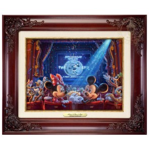 Kinkade Disney Canvas Classics: 90 Years Of Mickey (Classic Brandy Frame)