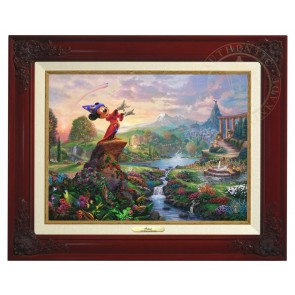 Kinkade Disney Canvas Classics: Fantasia (Classic Brandy Frame)