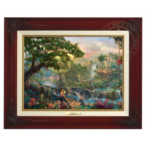 Kinkade Disney Canvas Classics: The Jungle Book (Classic Brandy Frame)