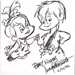 Iwao Takamoto Original Drawing: Pebbles & Bamm Bamm (16532)