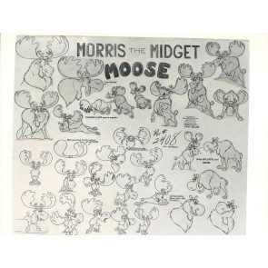 Morris the Midget Moose Photostat Model Sheet: Morris